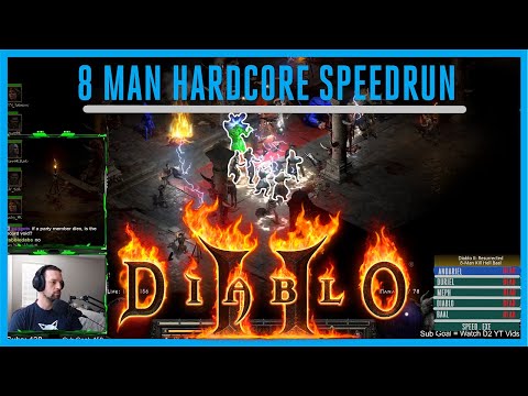8 MAN HARDCORE SPEEDRUN - DIABLO 2 RESURRECTED