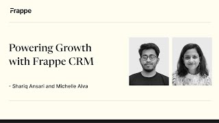 A demo on Frappe CRM | Frappe