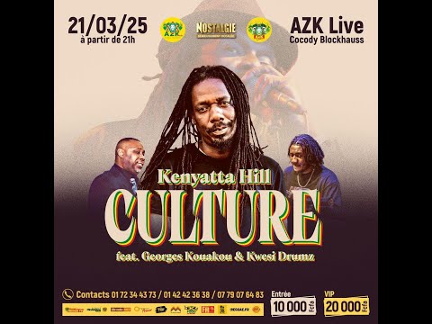 Kenyatta Hill en concert live – 21 mars 2025 à l’Espace AZK Live