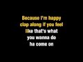 Pharrell Williams Happy (Karaoke) 