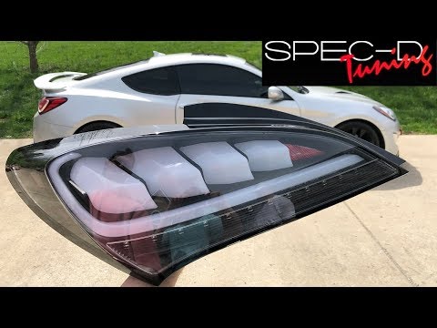 Genesis Coupe Spec D Tail Lights Install!