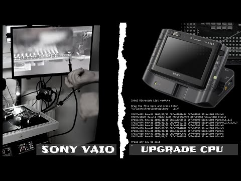 Апгрейд  BGA процессора sony Vaio ux1xrn на u7700