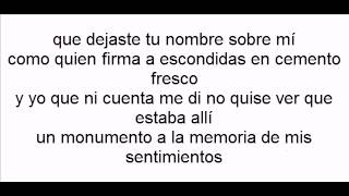 La memoria de los sentimientos santiago cruz con letra