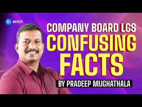 COMPANY BOARD LGS GK CONFUSING FACTS | PRADEEP SIR | PART - 13 | ENTRI
