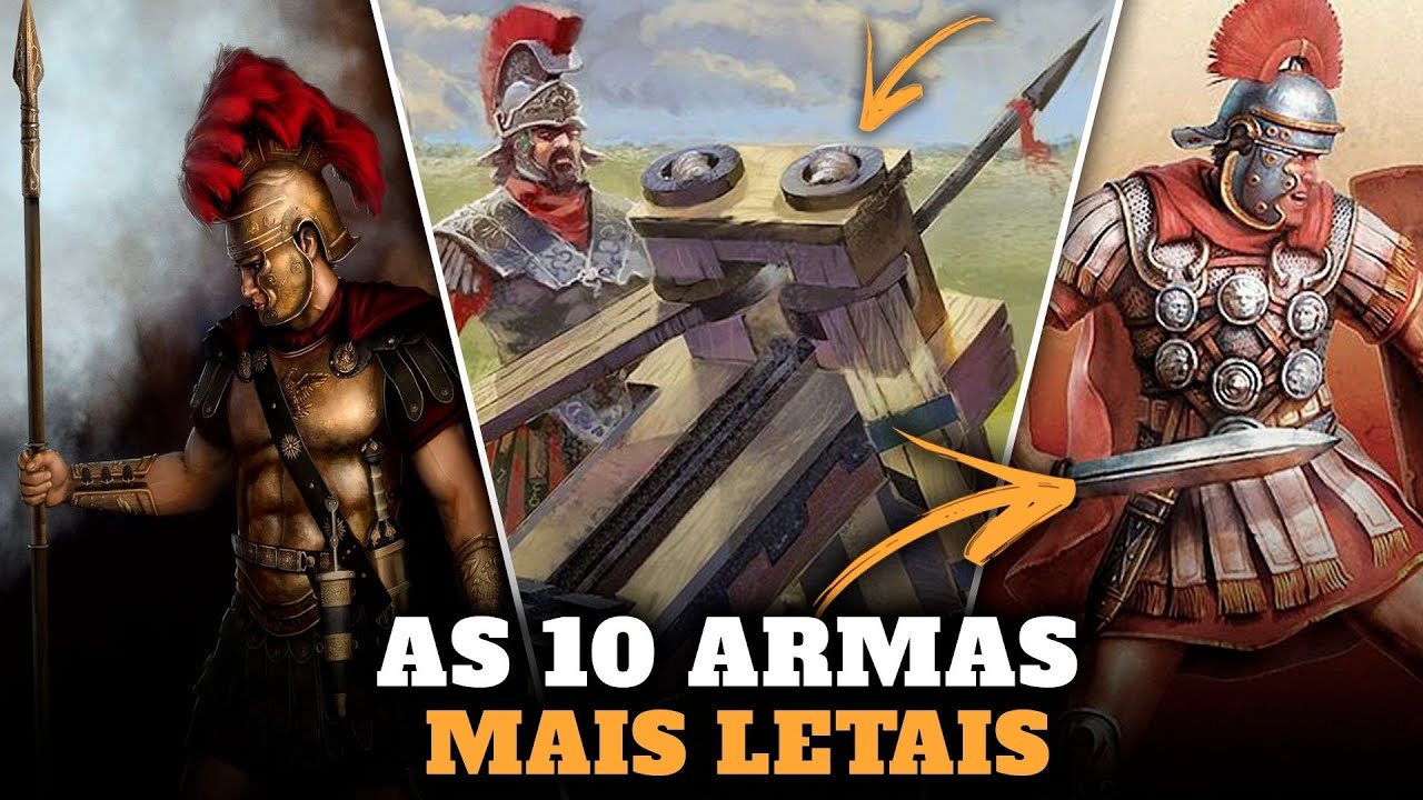 10 ARMAS Mais Poderosas e Letais do EXÉRCITO ROMANO