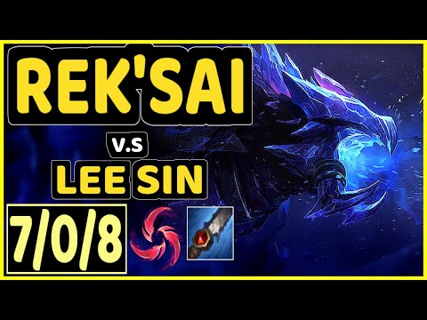 BONNIE (REK'SAI) vs LEE SIN - 7/0/8 KDA JUNGLE CHALLENGER GAMEPLAY - KR