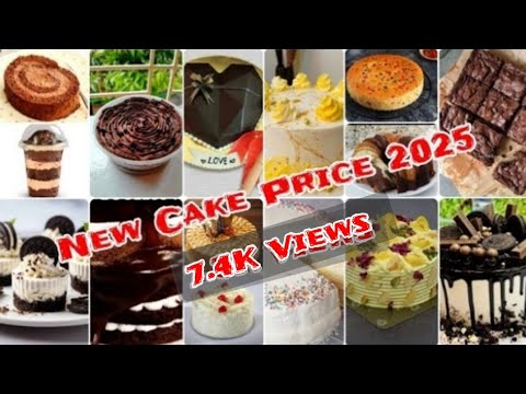 Cake Price List of Different Flavoursize & Weight For Homebakers 2025