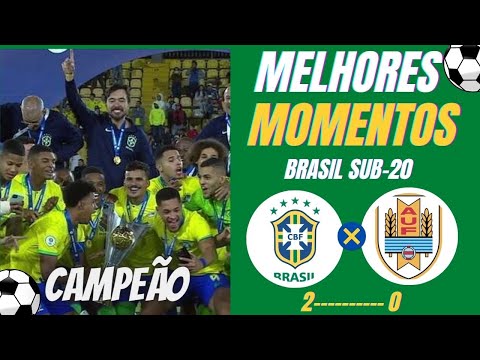 BRASIL 2X0 URUGUAI | MELHORES MOMENTOS - Resumen/Goles | Sul-americano Sub 20 | BRASIL CAMPEÃO 2023.