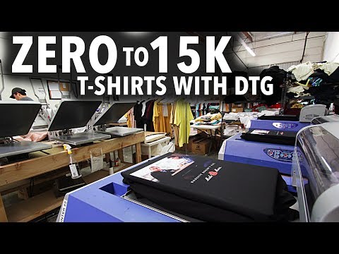 How to Go from Printing ZERO to 15K T-shirts with DTG Printing