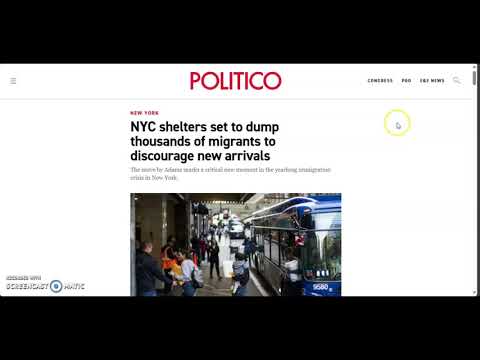 Politico: NYC shelters set to dump thousands of migrants to discourage new arrivals