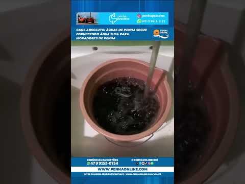 Caos absoluto: Águas de Penha segue fornecendo água suja para moradores de Penha