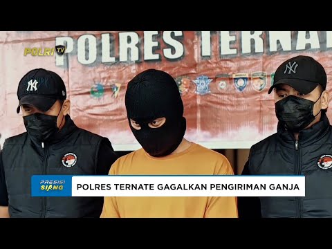 POLRES TERNATE GAGALKAN PENGIRIMAN GANJA, SATU PELAKU DIAMANKAN