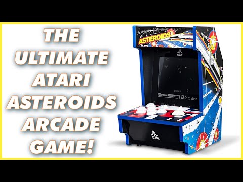 Atari Asteroids Mini Arcade Machine Review: 8" LCD Countertop Cabinet with 5 Classic Games!
