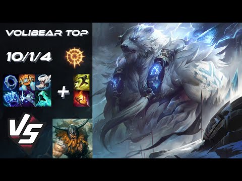 TOP Volibear vs Olaf - NA Grandmaster Patch 25.S1.8