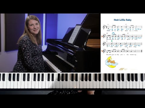 🎹How to Play Hush Little Baby on Piano - Lullaby Piano Tutorial🎹