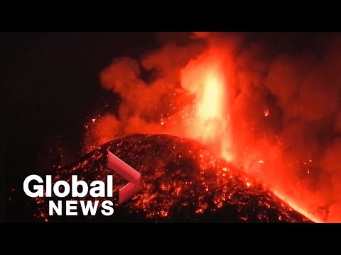 Mount Etna spews lava fountains in its strongest eruption in recent years