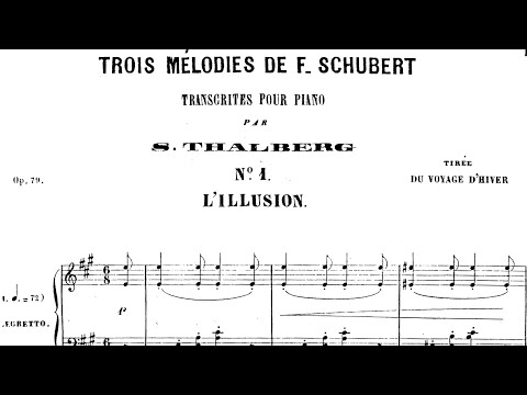 3 Mélodies de Franz Schubert, Op.79 By Sigismond Thalberg (with Score)