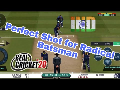 perfect shot for radical batsman || Real cricket 20 multiplayer