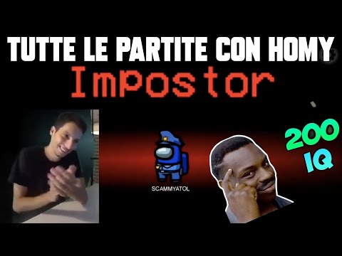 TUTTE le partite di Among Us con Homyatol IMPOSTORE!