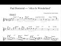 Paul Desmond — “Alice In Wonderland" (1975) Alto Sax Transcription