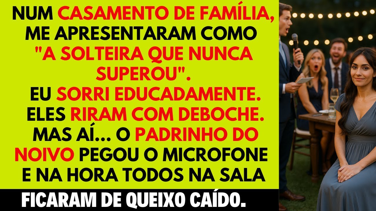 Fui chamada de “a solteira que nunca superou” — até o padrinho do noivo revelar tudo no microfone