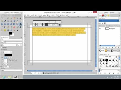 How to Emboss Text in GIMP