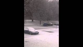 preview picture of video 'snowfall in portage 12/27/2011'