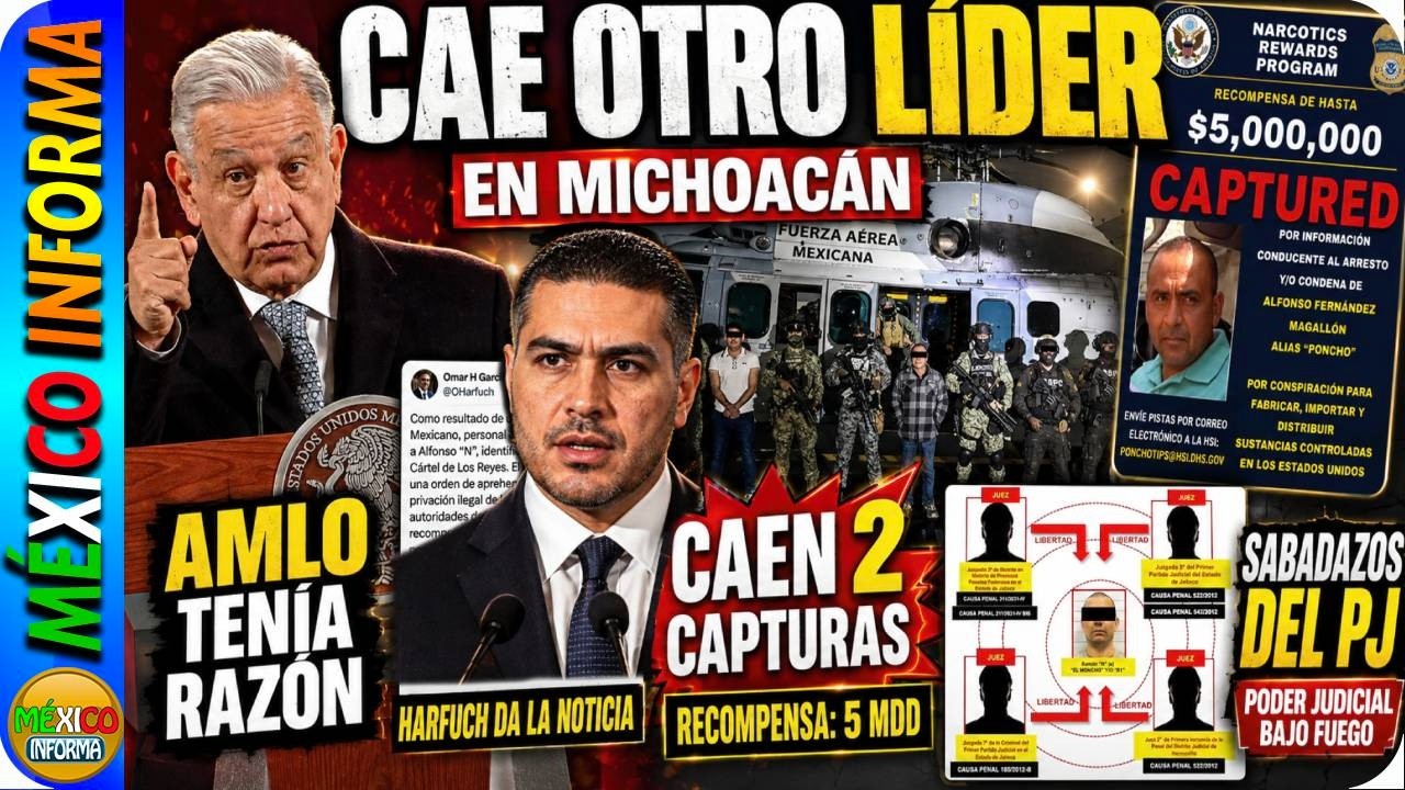 CAE OTRO LÍDER EN MICHOACÁN. 2 PECES GORDOS EN MENOS DE 1 SEMANA. AMLO TENÍA RAZÓN: SABADAZOS.