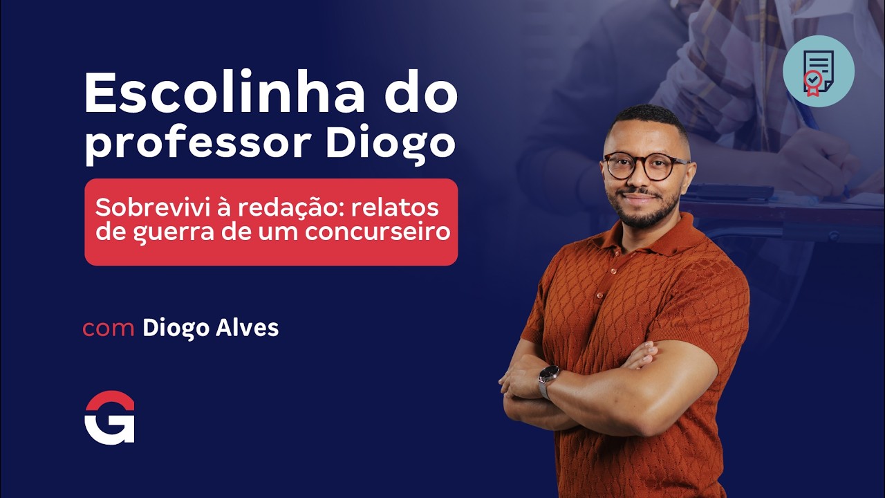 Escolinha do Professor Diogo | Sobrevivi à redação: relatos de guerra de um concurseiro