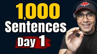 Learn English by Mastering Everyday English Speaking | 1000 Sentences Challenge (Day 1)