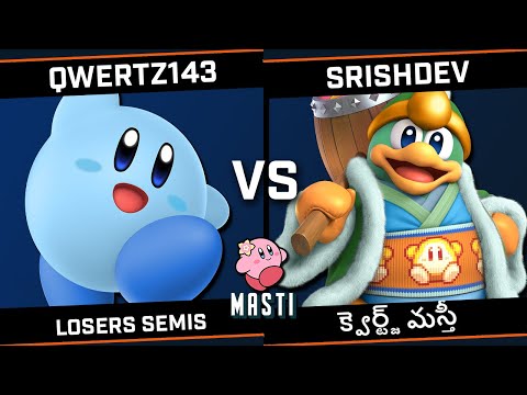 qwertz143 (Kirby/Mii Gunner) vs Srishdev (Dedede) - క్వెర్ట్జ్ మస్తీ - Smash Ultimate