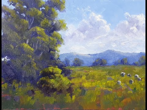 Learn To Paint TV E75 "The Last Hay Bales" Water Mixable Oil Painting Beginners Tutorial