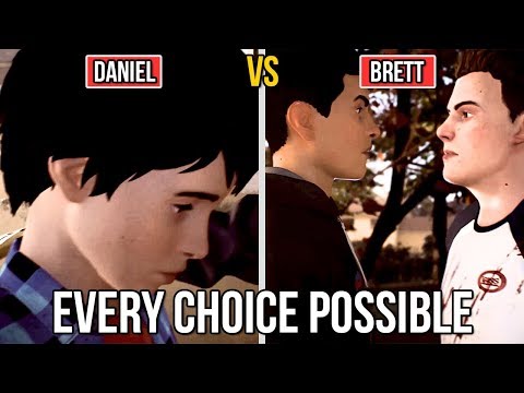 Confronting Brett Vs Confronting Daniel - All Choices - Life is Strange 2 EPISODE 1 All Choices