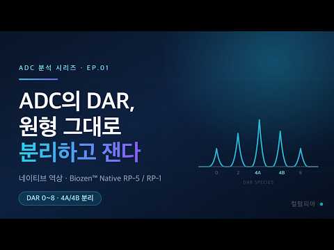 ADC DAR 분석, 원형 그대로 MS까지