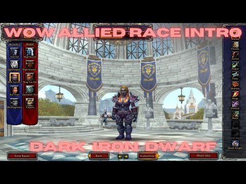 WOW Allied Race Intro - Dark Iron Dwarf