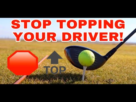 Part of a video titled How to Stop Topping Your Driver | Hit More Solid Drives - YouTube