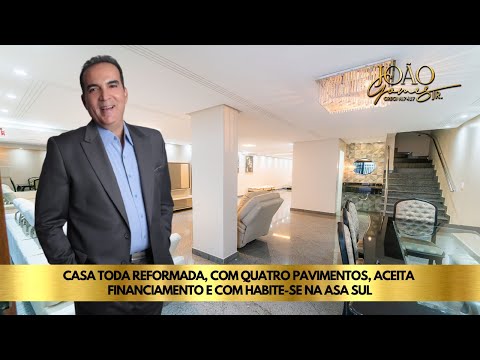 CASA CONTEMPORÂNEA, TODA REFORMADA, COM ACABAMENTOS DE EXTREMO REQUINTE NA ASA SUL, SHIGS 703 SUL