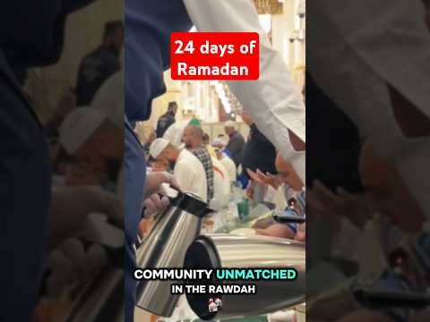 24 days of Ramadan /iftar in the Rawdah #ramadan #peace #love #beautiful #rawdah #youtube