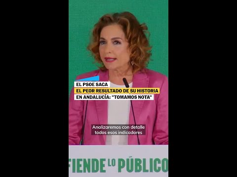 PSOE hits worst result in its history in Andalusia: "We're taking ...