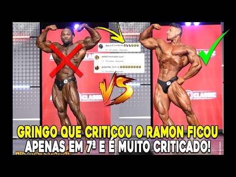 GRINGO QUE CRITICOU RAMON É ATACADO APÓS FICAR EM 7ª NO ARNOLD CLASSIC OHIO 2022