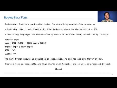 Context-Free Grammars