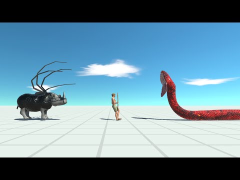 STEELNOCEROS & TITANOBOA vs EVERY UNIT - Animal Revolt Battle Simulator