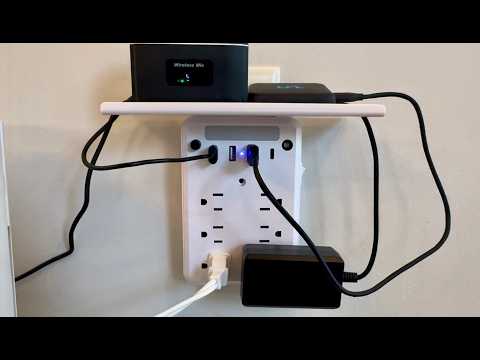 Saker | Best Multi Plug Outlet with Night Light 6 AC 4 USB Surge Protector Wall Extender Review