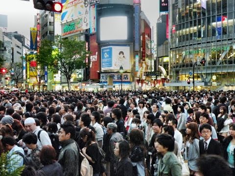 The famous Shibuya crossing - 90 seconds
