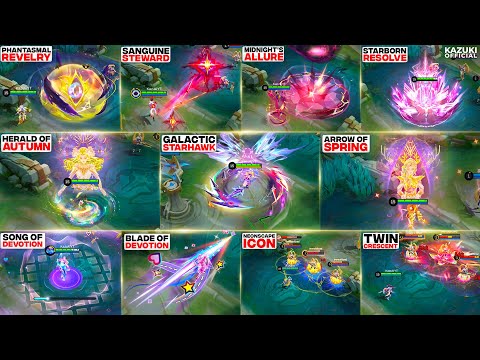11 NEW UPCOMING SKINS IN ULTRA HD | FANNY LEGEND | LANCELOT & ODETTE VALENTINE | SEASON SKINS & MORE