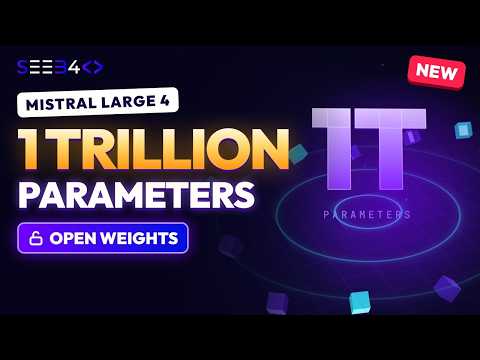 Mistral Large 4 Explained: 1 Trillion Parameters, Open Weights & Pricing (3D Animation)
