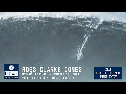 Ross Clarke-Jones at Nazaré 3  - 2018 Ride of the Year Award Entry - WSL Big Wave Awards