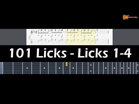 101 Licks - Licks 1-4 (Rock) With Downloadable Tab