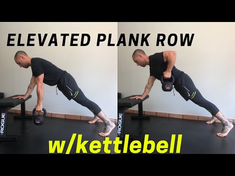 Single Arm Elevated Plank Row - Functional Fitness Row - At Home Core Training