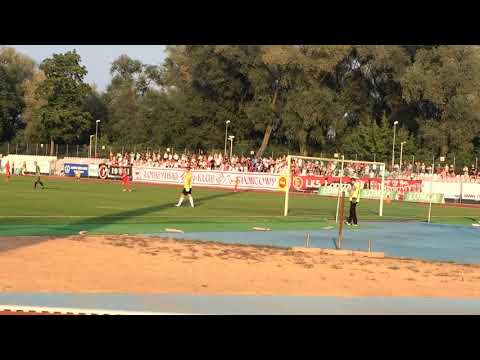 Doping na meczu ŁKS Łomża - Widzew Łódź (2016)